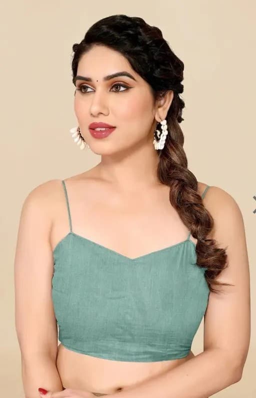 Premium collection Tissue Organza Embroidery work Saree With Blouse for women in Aqua Blue color | Trendy Party & Festive Wear | Traditional Ethnic Fashion | Buy Online 3