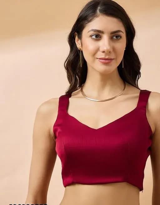 Trending Silk saree with Heavy Embroidered work Boarder with unstiched Blouse in Maroon Color | Trendy Party & Festive Wear | Traditional Ethnic Fashion | Buy Online 4