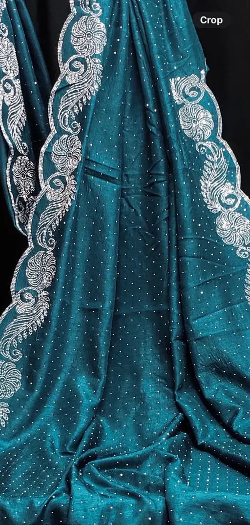 Trending Bollywood Party wear Saree with Embroidery Wok with unstiched Blouse in Blue Color| Trendy Party & Festive Wear | Traditional Ethnic Fashion | Buy Online 1