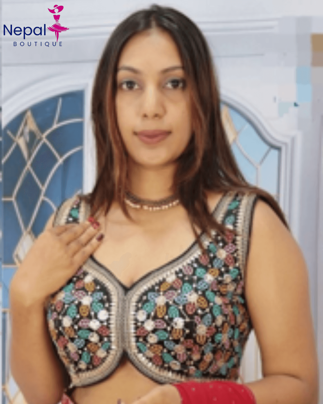 Readymade fashionable sweetheart neck women Blouse Black Color | Trendy Party & Festive Wear | Traditional Ethnic Fashion | Buy Online 4