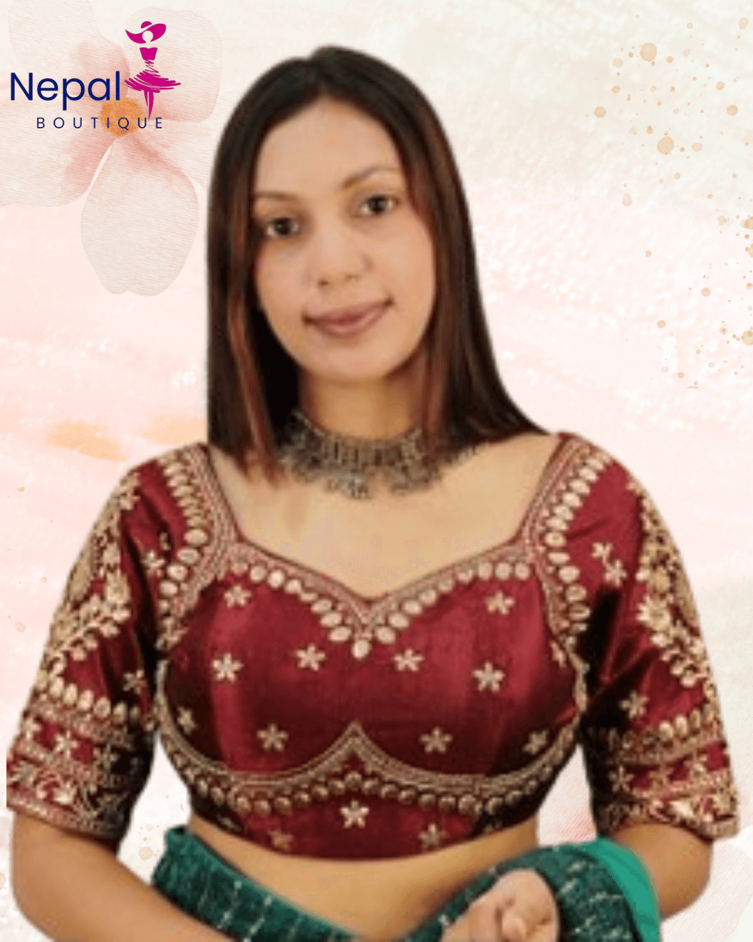 Readymade fashionable sweetheart neck women Blouse Maroon Color | Trendy Party & Festive Wear | Traditional Ethnic Fashion | Buy Online 1