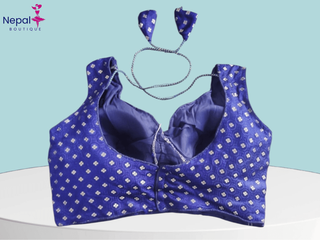 Readymade fashionable sweetheart neck women Blouse Blue Color | Trendy Party & Festive Wear | Traditional Ethnic Fashion | Buy Online 2