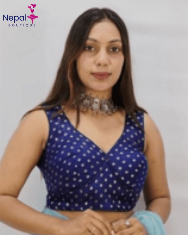 Readymade fashionable sweetheart neck women Blouse Blue Color | Trendy Party & Festive Wear | Traditional Ethnic Fashion | Buy Online
