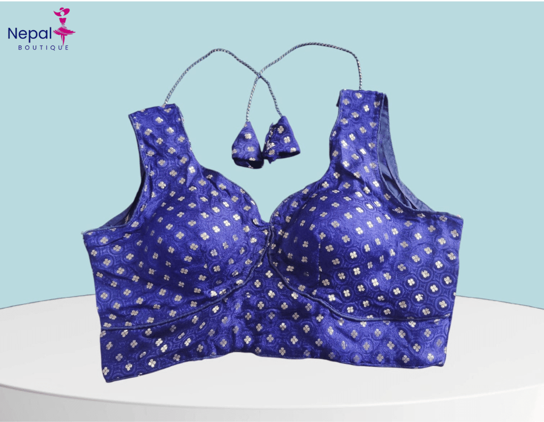 Readymade fashionable sweetheart neck women Blouse Blue Color | Trendy Party & Festive Wear | Traditional Ethnic Fashion | Buy Online 1