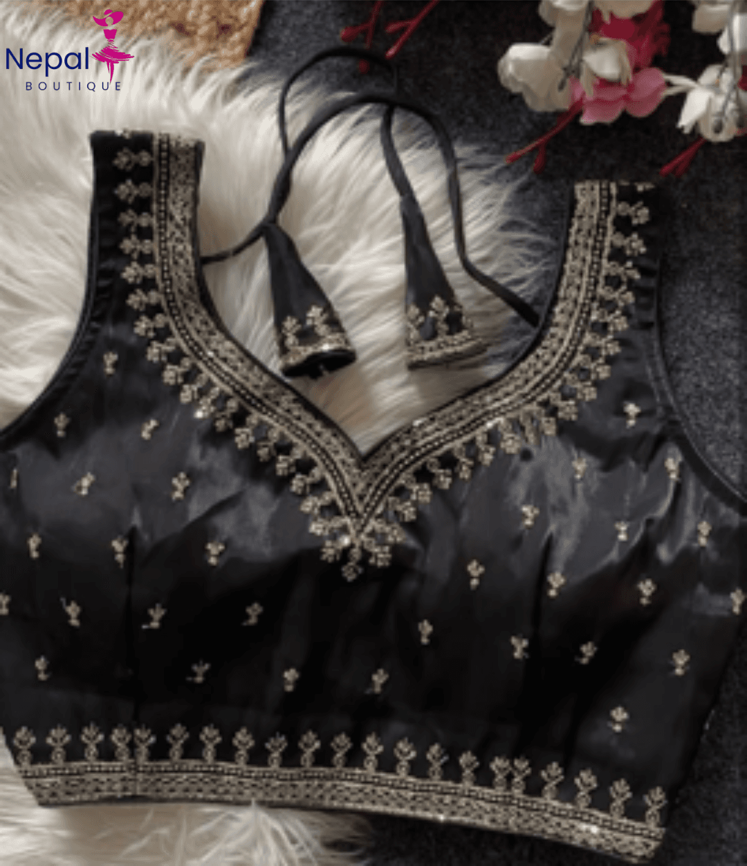 Readymade fashionable sweetheart neck women Blouse Black Color | Trendy Party & Festive Wear | Traditional Ethnic Fashion | Buy Online 1