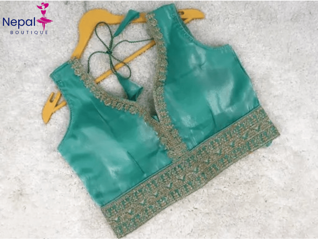 Readymade fashionable sweetheart neck women Blouse Light Blue Color | Trendy Party & Festive Wear | Traditional Ethnic Fashion | Buy Online
