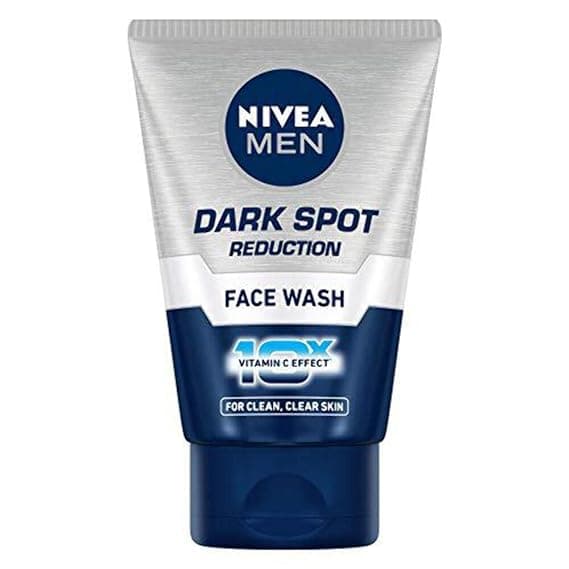 NIVEA MEN Dark Spot Reduction Face Wash 100 g, With Ginko and Ginseng Extracts for Clean, Healthy & Clear Skin in Summer, 10 X Vitamin C Effect for Radiant Skin, For Dark Spot Reduction