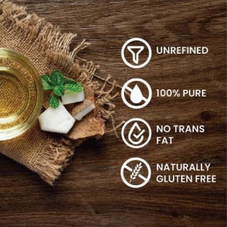 Naturo Earth Organic Cold Pressed Extra Virgin Coconut Oil, 180 ml, For Body & Hair Masaging, and tanning legs skin. 3
