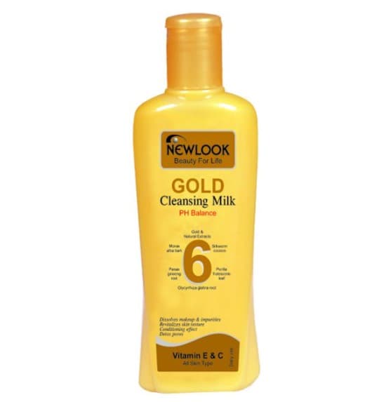 newlook-gold-cleasing-milk-240-ml, with Vitamin C and E