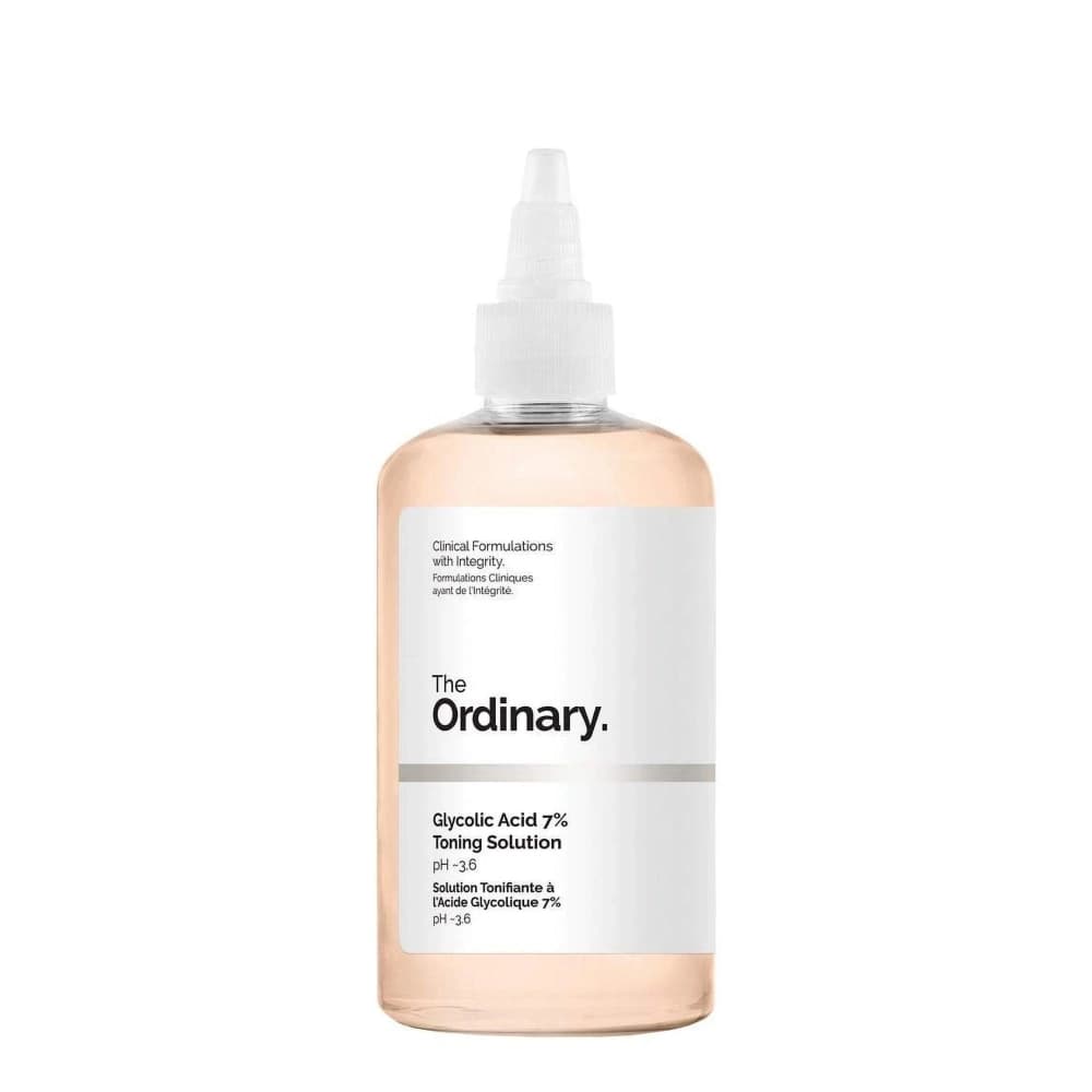 Ordinary Glycolic Acid 7% Toning Solution PH 3.6 240ml for Exfoliating, Brightening, Acne Control, Dark Spot Reduction, and Skincare - Buy Authentic Toner for Oily, Combination, and Normal
