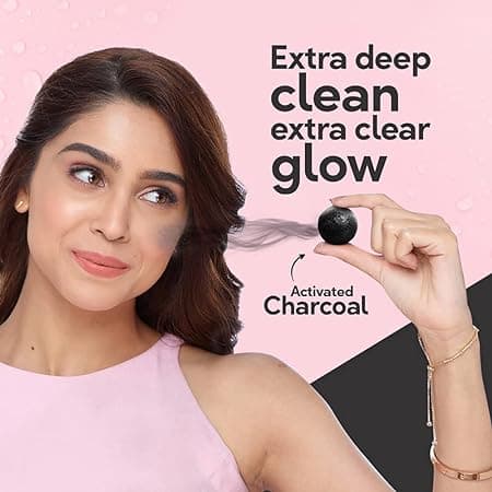 Pond’s Pure Detox, Facewash -100g, with Activated Charcoal, Daily Exfoliating & Brightening Cleanser for Fresh and Glowing Skin, Pollution Clear Face Wash. 3
