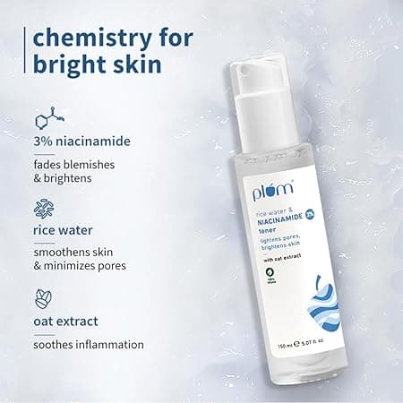 Plum 3% Niacinamide & Rice Water Face Toner 2
