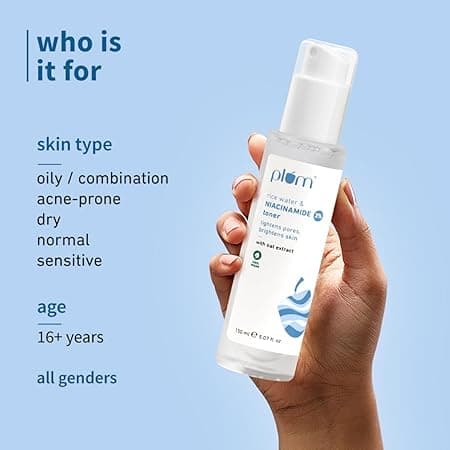 Plum 3% Niacinamide & Rice Water Face Toner 1