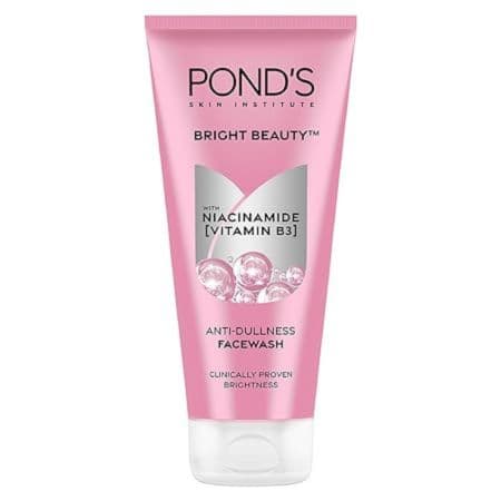 POND'S Bright Beauty Nacinamide Vitamin B3 Anti- Dullness Facewash, For Glass-Skin Like Shine And With 4X Visibly Brighter Skin, 100Gm