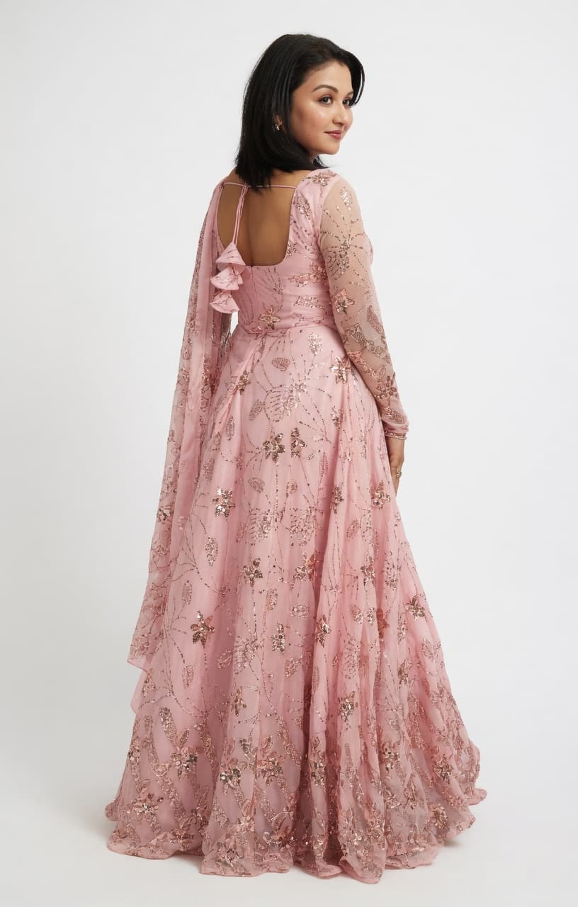 Mrs vogue Nepal beauty queen Gown for Girls 5