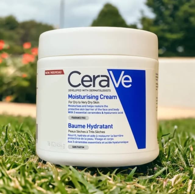 CeraVe Moisturising Cream for Dry to Very Dry Skin 454g with Hyaluronic Acid & 3 Essential Ceramides