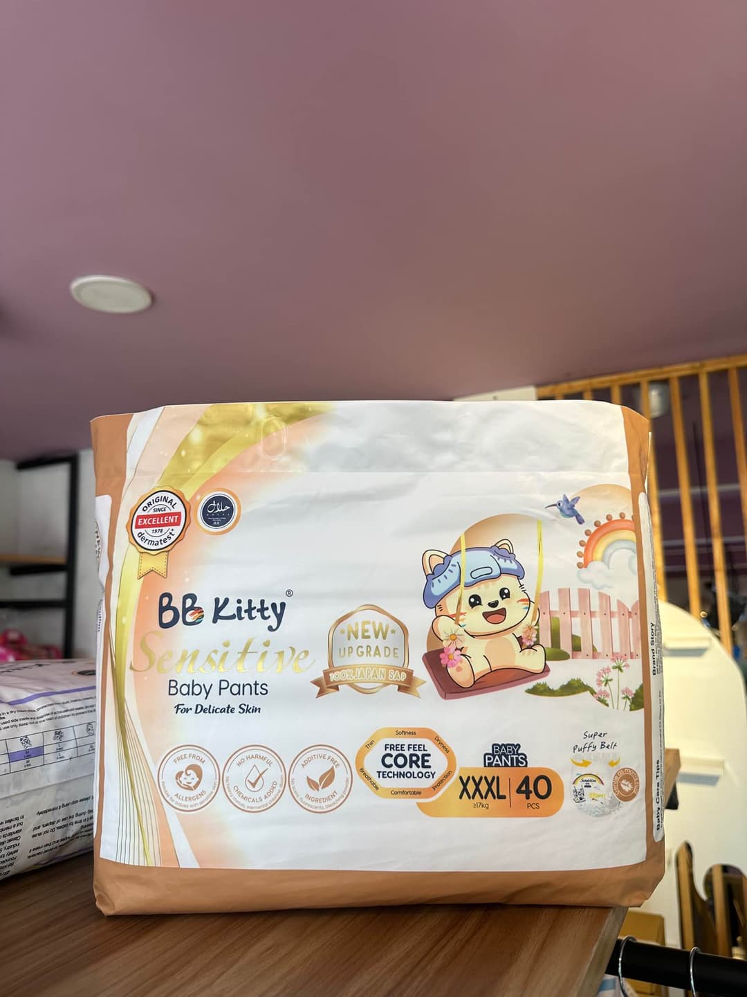 Bb Kitty Ultra Absorptive 3xl Size Pant Style Baby Diapers - 17 kgs plus (pull ups)
