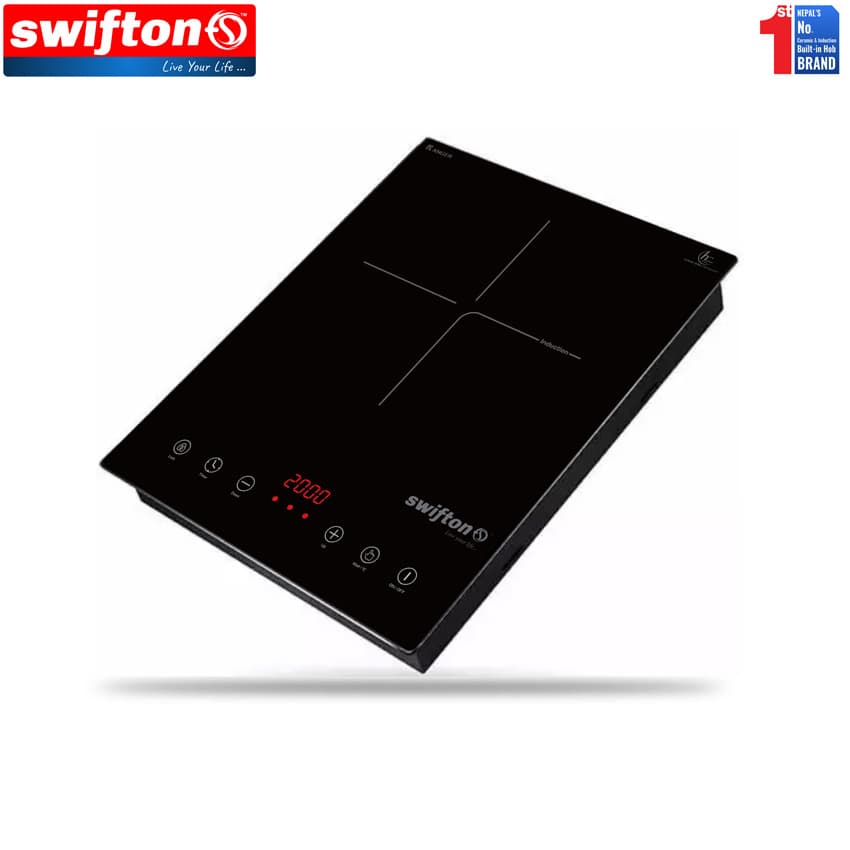 SWIFTON Single 15cm  Induction Built in Hob Cooktop, Ceramic Glass, Child Lock, Timer, SN-1306SH