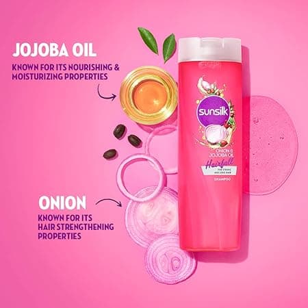 SUNSILK Hairfall Shampoo with Onion & Jojoba Oil  (370 ml) 3