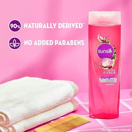 SUNSILK Hairfall Shampoo with Onion & Jojoba Oil  (370 ml) 4