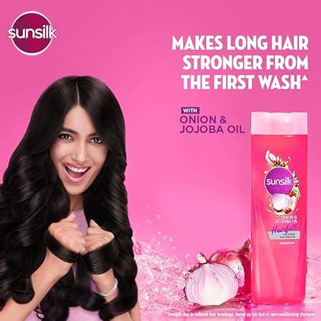 SUNSILK Hairfall Shampoo with Onion & Jojoba Oil  (370 ml) 5