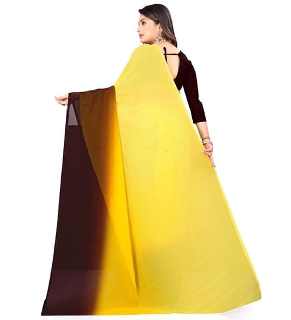 Georgette Saree with Blouse Georgette Fabric Saree Blouse Included 3