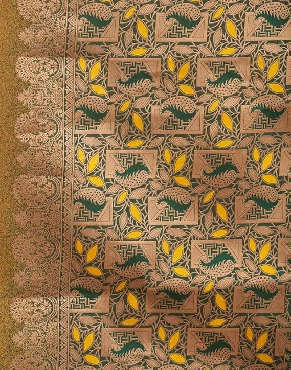 SIRIL Women's Jacquard Kanjivaram Soft Silk Saree Pure Silk With Unstitched Blouse Piece 2