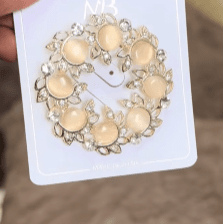 Saree Brooch for Dress, Blazer, Shawl, Gown - Elegant Wedding Bridal Ladies Jewelry Gift