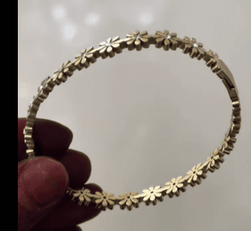 Shining Diva Fashion Latest Stylish Multilayer Gold Plated Bangle Bracelet 1