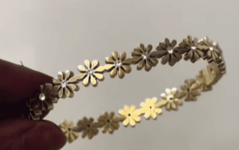 Shining Diva Fashion Latest Stylish Multilayer Gold Plated Bangle Bracelet