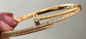 Gold Plated Bangle Bracelet for Women and Girls  1