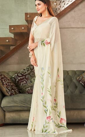 Samridhi Collection Embellished Floral Saree 2