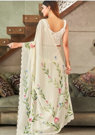 Samridhi Collection Embellished Floral Saree 3