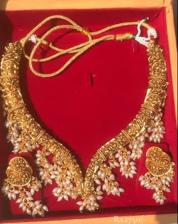 Golden Necklace party necklace for Women 1