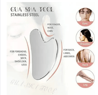  stainless steel gua sha facial massage tool, 2