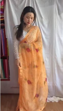 Menuka Orgenza Silk Saree 2