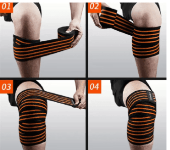 Knee Wraps Pair for Squats, Gym, Powerlifting, Weightlifting for Men & Women 1Pair 1