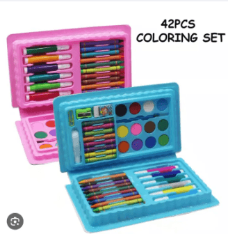42 pcs Colour Set For Kids, Colour Box Set for Drawing and Painting