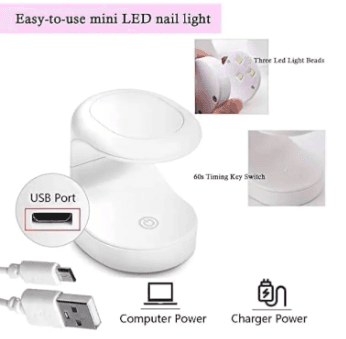 Mini Portable UV LED Nail Lamp 2