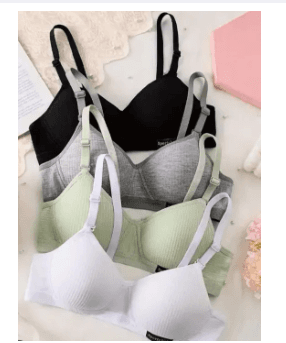 Ladies Bra Push up Bra Girls No Steel Ring Bra Anti-sagging Cotton Underwear 2