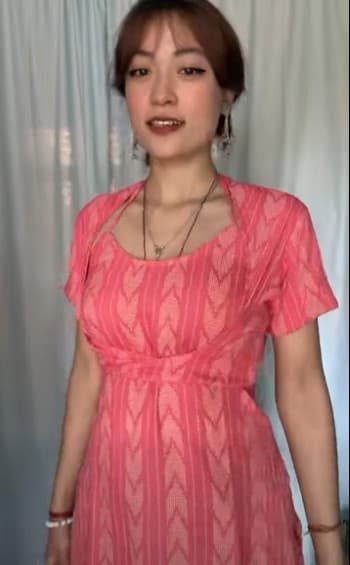 Halter short kurti with oute