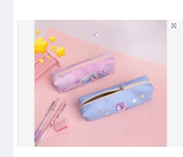 3D Unicorn & spiderman design Pencil Case Pen Holder & Mesh Compartment 1