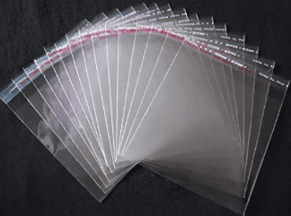 8x12 INCH Size (Pack of 50 Pcs) | Transparent Plastic Poly Bag Sealable | Used for Gift Packing, 1
