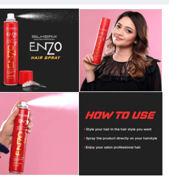 Enzo Hair Styling Hold Hair Spray450ml