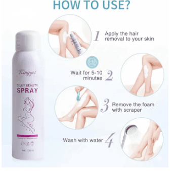Silky Beauty Painless Hair Removal Spray For Men & Women 150ML