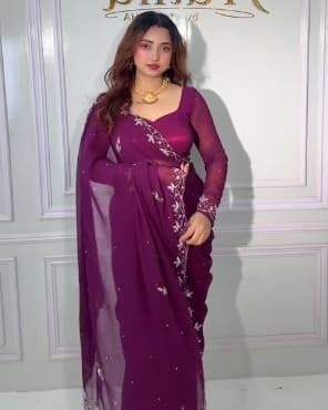  Prathawear Wine color in boutique sare