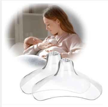 Silicone Nipple Shield for Baby 2 Pcs Pack Anti-colic Soothing Breastfeeding Nipple Cover 2