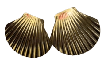 Pearl Brass Gold Plated Earrings For Women