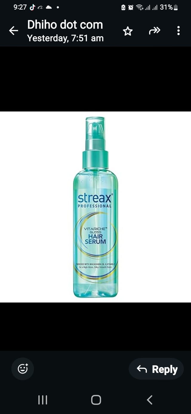 Streax hair serum 