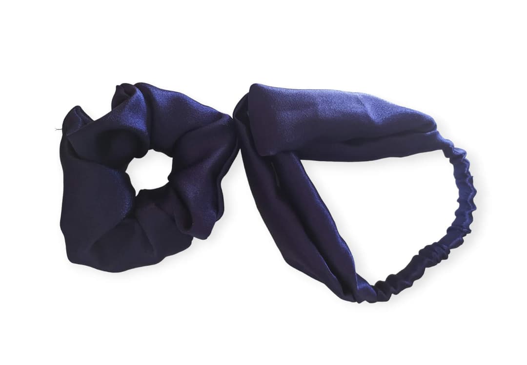 Silk Headband and Scrunchy Set 1